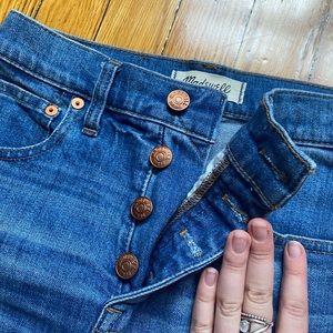 Madewell slim wide leg crop jean